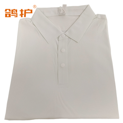 鸽护 短袖POLO定制 抗皱白色 件
