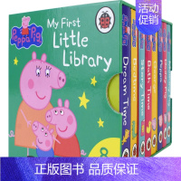 佩奇的首套小图书馆 8册 [正版]Peppa Pig Peppa's Busy Day 小猪佩奇忙碌的一天 认识时间纸板