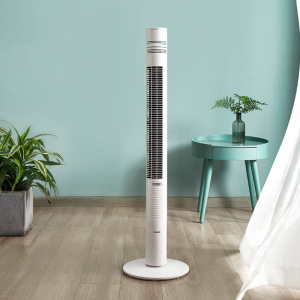 米白色 Airmate/艾美特电风扇塔扇落地家用无叶立式摇头FT41工业风扇 米白色