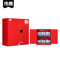 伟樽化学品存放柜30加仑红色1090*460*1120m台