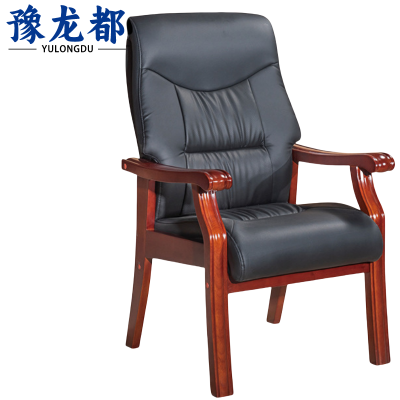 豫龙都办公椅橡木把