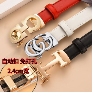 皮带真皮新款自动扣女士时尚潮流腰带牛仔裤装饰韩版百搭裤带牛皮