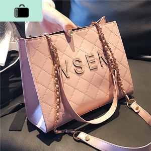 ins超火包包女2020流行新款菱格链条子母包韩版单肩百搭斜挎女包NEW LAKE女斜挎包