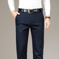 金盾(KIN DON)秋冬季竹纤维休闲裤男士宽松直筒商务西裤男装长裤子男裤免烫不沾灰休闲裤