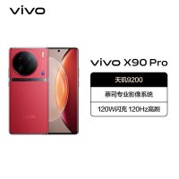 vivoX90Pro 12GB+512GB 华夏红 5G全网通新品天玑9200自研V2双芯旗舰蔡司专业影像120W闪充50W无线闪充120Hz超视网膜护眼屏生手机 X90 Pro
