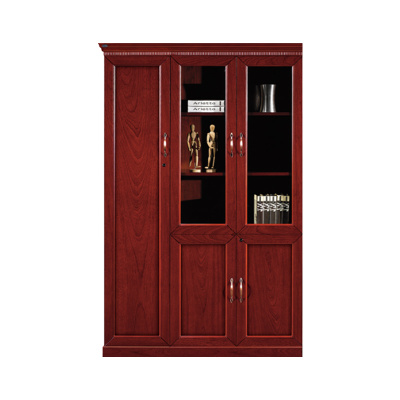 中豫鑫泽 ZYXZ4052425木质文件柜油漆贴木皮资料柜书柜 三门