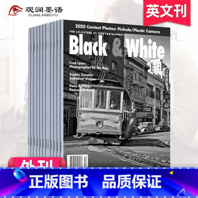 全年6期订阅(默认从23年8月起订) [正版]外刊订阅Black&White 黑与白2023 2023年订阅6期 美国摄