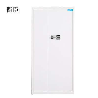 衡臣保险柜铁皮资料柜矮柜办公室储物柜通门白色国宝锁900*420*1850