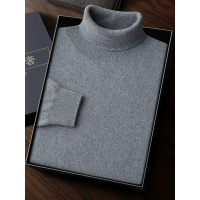 羊绒衫男冬季加厚宽松保暖毛衣高翻领羊毛衫男士打底衫大码内搭