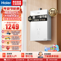 海尔(Haier)燃气热水器天然气水伺服恒温APP智能节能省气WM5 以旧换新 16L [WM5C]加量不加价
