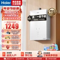 海尔(Haier)燃气热水器天然气水伺服恒温APP智能节能省气WM5 以旧换新 16L [WM5C]加量不加价