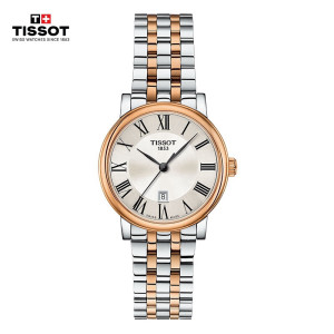 天梭(TISSOT)瑞士手表 卡森臻我系列腕表 石英女表送女友 T122.210.22.033.01