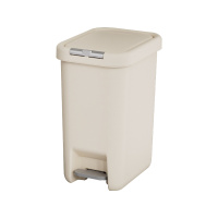 臻远 ZY5090115手按脚踩两用垃圾桶 送1卷垃圾袋 15L 茶色