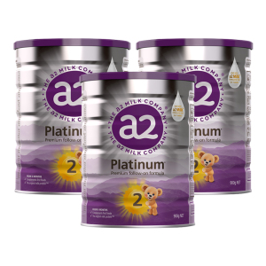 新版澳洲发/3罐装-澳洲a2奶粉2段白金版进口婴幼儿二段奶粉900g/罐装 新西兰奶源进口宝宝奶粉2段 适合6-12个月