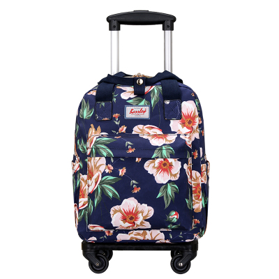 NEWLAKE新款双肩背包可拆卸折叠拉杆万向轮旅行袋女休闲出差轻便手提小包旅行包