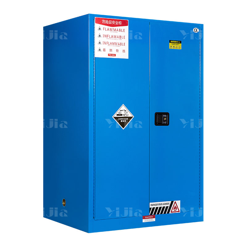 翌嘉YJ4041619 工业防爆柜化学品安全柜实验室危化品储存柜 蓝色90加仑