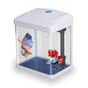 鱼缸客厅小型水族箱网红抖音桌面玻璃金鱼缸懒人生态鱼缸装饰造景