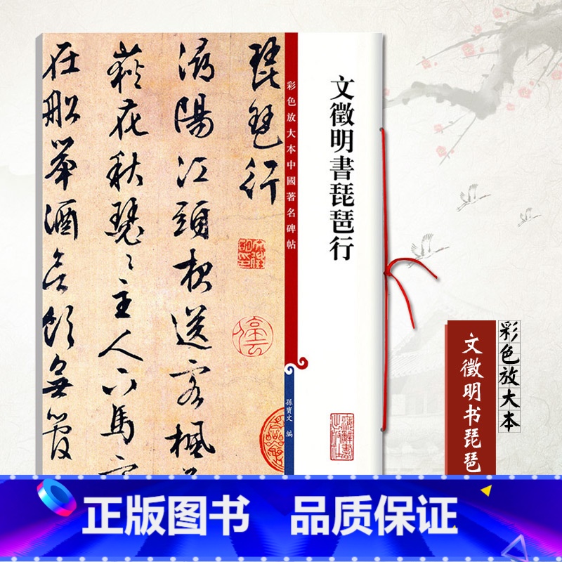 [正版]文徵明书琵琶行彩色放大本中国碑帖繁体旁注行书笔字帖碑帖墨迹本 孙宝文成人学生临摹墨迹本上海辞书出版社