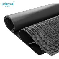 天空桥 绝缘橡胶垫 黑色条纹3mm*1m*10m 卷