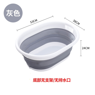 宠物狗狗洗澡盆可折叠家用小型犬泰迪布偶米妮猫咪专用沐浴泡澡盆浴缸_灰色适合10斤内洗护4件套