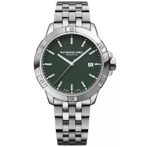 Raymond weil雷蒙威瑞士石英男士腕表mm绿盘防水米商务休闲 quart