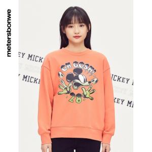 [1件5折价:109.5]美特斯邦威米奇联名卫衣女新款是时尚圆领女士套头衫