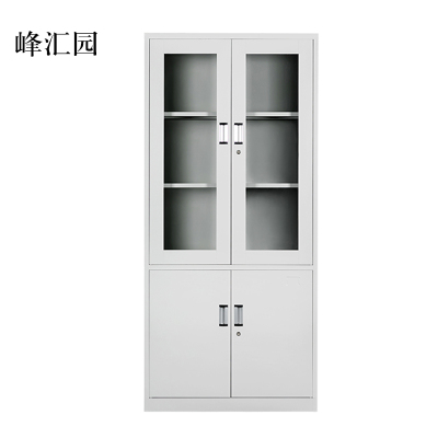 峰汇园钢制文件柜资料柜档案柜财务凭证柜带锁储物柜铁皮柜书柜大器械文件柜