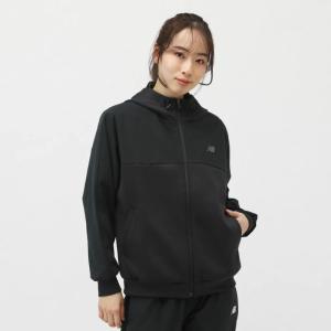 New Balance女士拼接针织连帽运动夹克防晒弹力UV CUT潮流休闲外套
