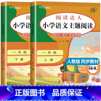 2册:阅读理解[上册+下册] 一年级上 [正版]一年级阅读理解专项训练书每日一练人教版上册下册2025新版 小学生1年级
