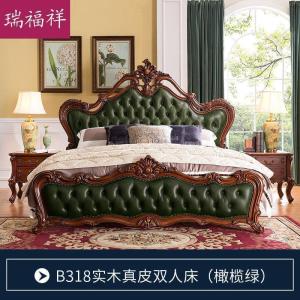 森美人欧式实木双人床婚床美式家具1.8米主卧软包公主床B18