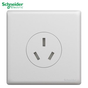 施耐德电气开关插座 珍铂金属系列珍铂银色 五孔插座 三孔 电源插座 二三插86型铝合金墙壁插座 USB插座 电视电脑插座