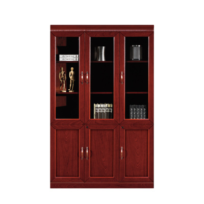 中豫鑫泽 ZYXZ4052427木质文件柜油漆贴木皮资料柜书柜 三门