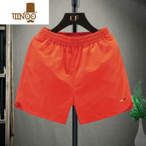 YANXU短裤男夏薄运动裤潮大码透气休闲工装中裤外穿宽松沙滩三分裤开叉休闲裤
