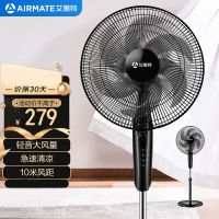 艾美特(AIRMATE)电风扇落地扇FS35-X26 六叶扇叶大风量轻音定时落地扇机械控制三档立式家用摇头落地式风扇