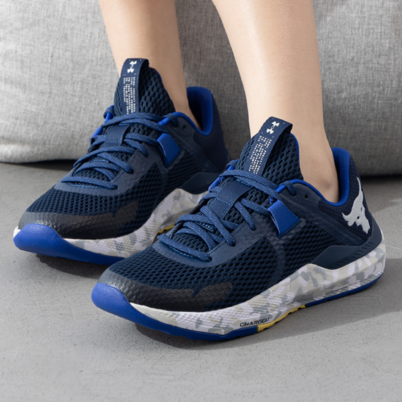 安德玛UA男鞋新款运动鞋透气健身训练鞋缓震耐磨休闲鞋3025767-400 ZP
