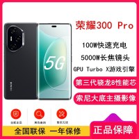 [全新]荣耀300 Pro 墨岩黑 16GB+512GB 第三代骁龙8芯 5G 5300毫安青海湖电池 100W快充 拍照手机