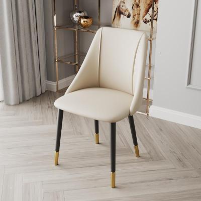 汐岩北欧轻奢餐椅家用后现代简约餐桌椅子书房书桌凳子化妆靠背椅