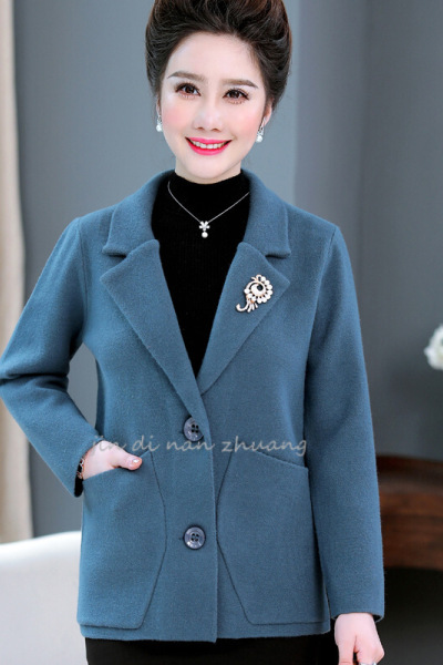 迪鲁奥(DILUAO)授权店铺2019年秋季冬新款婚礼妈妈装高贵洋气秋装礼服外套40岁50中老年女冬装宽松针织上衣