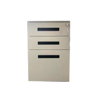 花城文件柜全钢制三抽活动柜 H600XW390XD500mm