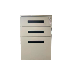 花城文件柜全钢制三抽活动柜 H600XW390XD500mm