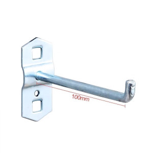 猎尊(LZ)方孔挂板汽修工具扳手挂钩五金工具挂板展示架挂墙板洞洞板置物架 单直挂钩50mm 金属