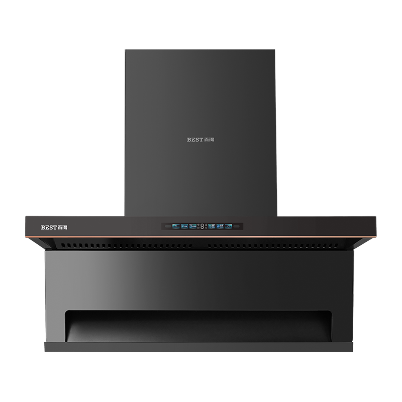 百得(BEST)华帝股份烟机AC13Pro 26m³大风量顶侧双吸油烟机直流变频七重热净洗炫彩操作屏