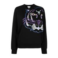 高田贤三(Kenzo)女士印花圆领长袖卫衣时尚休闲套头运动潮流百搭