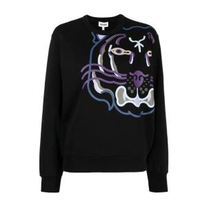 高田贤三(Kenzo)女士印花圆领长袖卫衣时尚休闲套头运动潮流百搭