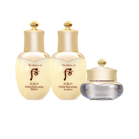 Whoo后天气丹旅行套装 华泫水25ml乳25ml面霜10ml强效修复滋润抗皱提拉紧致 保湿补水 韩国原装正品