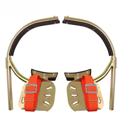 电帮务 适用6-8米 250加厚电工脚扣 铜色(单位:副)