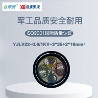 秦源牌 YJLV22-0.6/1KV-3*35+2*16mm² 铝芯低压钢带铠装电力电缆 元/米 定制商品 联系客服