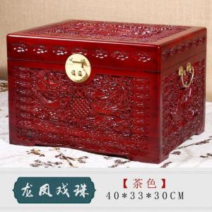森美人香樟木箱子婚嫁箱陪嫁樟木箱字画箱木箱储物箱实木衣箱仿古小箱子