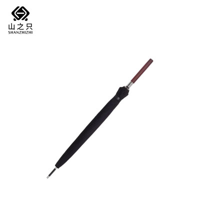 山之只 遮阳伞自动长柄伞 黑色24骨 把