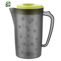 家用大容量塑料冷水壶凉水壶耐热高温果汁扎壶凉茶壶凉开水壶套装 FENGHOU 天空蓝--2200ML不带杯